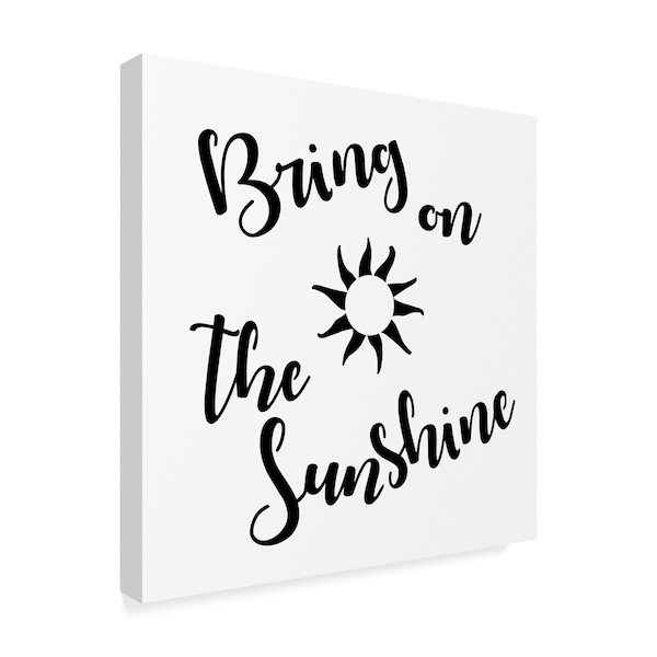 Art Licensing Studio 'Sunshine Stencil Quote' Canvas Art,14x14